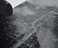 View over Chicago from Airplane