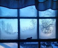 Frosted Window View in Idaho