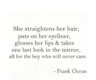 All for the boy who will never care