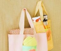 Trendy iron on resuable bag