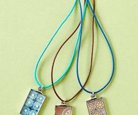 Handmade paper necklaces
