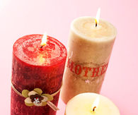 Photo embellished candles