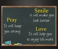 pray smile love