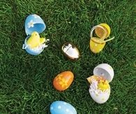 Sticker easter eggs