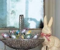 Metallic polka dotted eggs