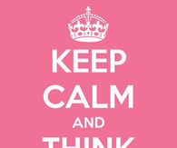 Keep calm and think pink