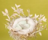 Eggs in a nest centerpiece