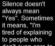 silence