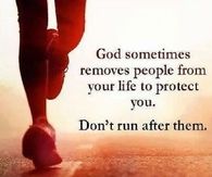 God sometimes removes people from your life
