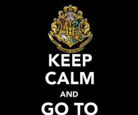 Keep calm and go to hogwarts