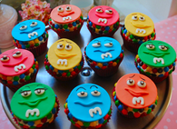 M&M Cupcakes