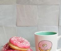 Pink sprinkle donuts