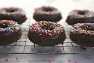 Chocolate sprinkle donuts
