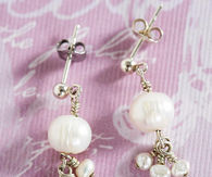 Pearl earrings