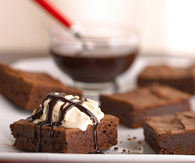 Dark chocolate brownies