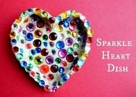 Sparkle heart dish