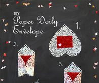 Paper doily envelope