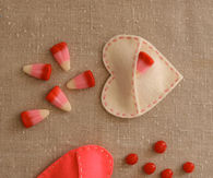 Felt Candy Hearts