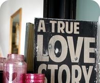 Valentine Glitter Mason Jar
