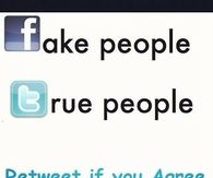 fake people true people