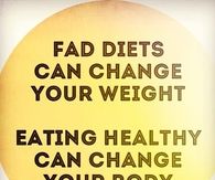 Eating healthy can change your body