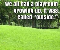 Playing outside