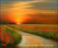 when you accept who you are