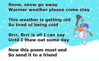 snow snow go away