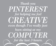 Thank you Pinterest