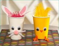 Chick and bunny treat holders