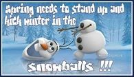 spring needs to stand up