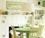 Vintage Kitchen Pastel Green