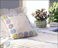 Crocheted Bedspread & Pillowcase 