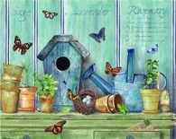 Painting of Garden Bench