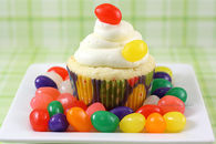 Vanilla Jelly Bean Cupcakes