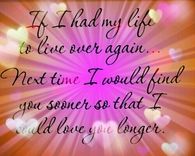 If I had my Life to Live over again....