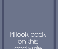 I'll look back