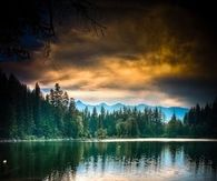 Boat by the lake