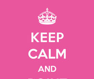 Keep calm and point your toes