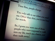 Time flies, people change