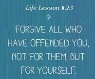 Forgive for yourself