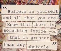 Believe in yourself
