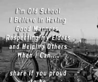 Im old school