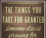 the Things You Take For Granted