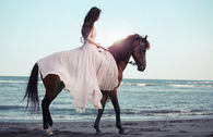Horseback maiden