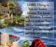 Lord I bring you my burden