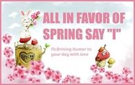 All in favor of spring