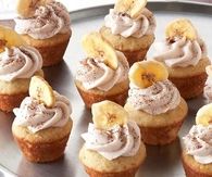 Mocha filled banana cupcakes