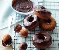 Chocolate banana doughnuts