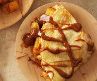 Pineapple banana crepas de cajeta